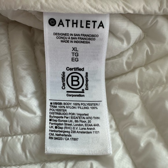 Athleta Cozy Sherpa Snap Sweatshirt Magnolia XL Pullover Fleece Sweater Oversize - Picture 7 of 9